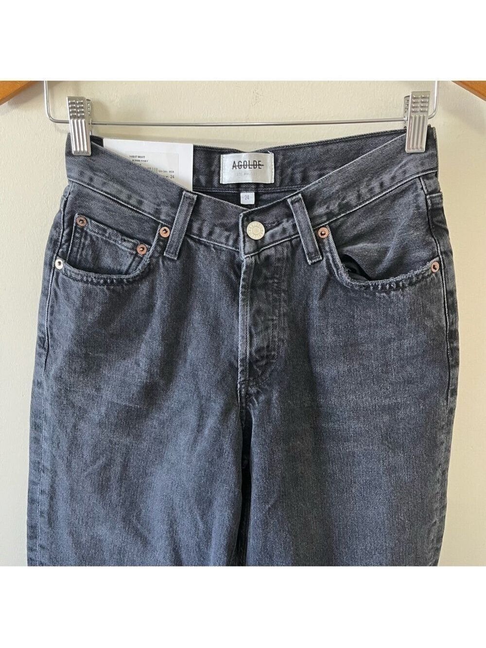 AGOLDE V-Waist Baggy Jeans Size 24 - Picture 8 of 14
